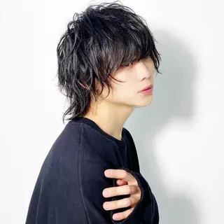 ミディアム カラー パーマ メンズ 大橋 拓巳のヘアスタイル