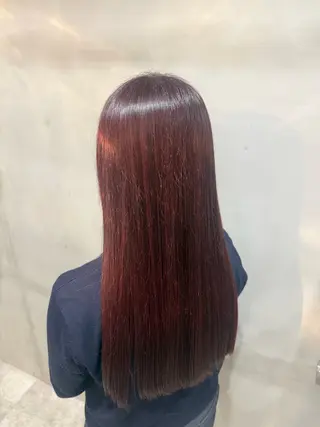 ロング カラー カット/ワンカラー/ sena⭐️のヘアスタイル