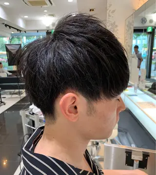 ショート パーマ メンズ 赤み消しカラー /透明感カラー 上長のヘアスタイル