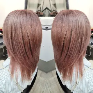 ミディアム カラー ✨プルエクステ✨縮毛 ✨髪質改善✨hiroのヘアスタイル