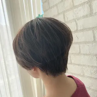 ショート カラー パーマ 🍋似合わせ✖️ ｼｮｰﾄﾍｱ🍋早田のヘアスタイル