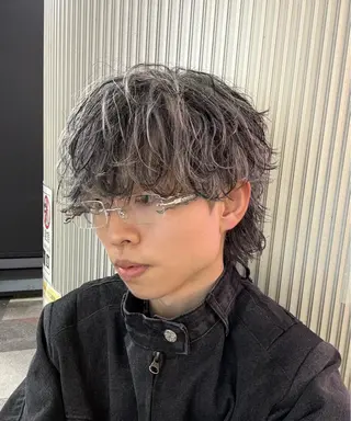 ショート カラー メンズ メンズカット/パーマ 艶カラーTAIGA︎のヘアスタイル