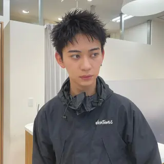 ショート メンズ メンズカット・ パーマhanaのヘアスタイル