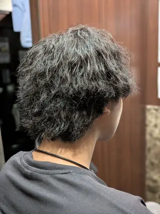ミディアム パーマ メンズ ヒロ銀座青山店所属・森本 ミクのヘアスタイル