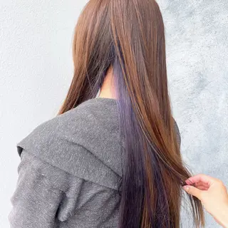 ロング カラー ロサ・ロセット所属・たぢ みずほのヘアスタイル