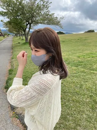 セミロング F.所属・miku 🍑髪質改善サロンのヘアスタイル