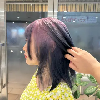 ミディアム 高円寺/艶カラー/ レイヤーカットのヘアスタイル
