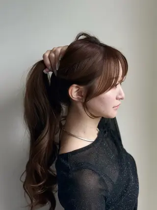 ロング カラー 日韓レイヤー🇰🇷 艶カラー/ナカネのヘアスタイル