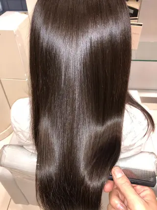 ロング パーマ 縮毛矯正/髪質改善/ ブリーチ/東陽町✨のヘアスタイル