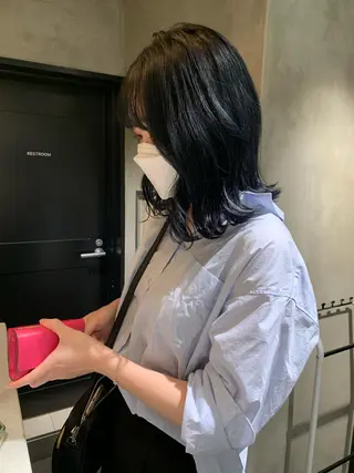 セミロング カラー アンニュイヘア🪽 ayumiのヘアスタイル