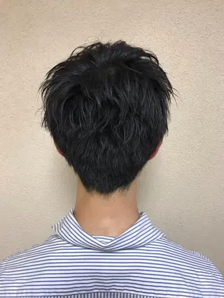 メンズ 透明感カラー・ 髪質改善🩵イケダのヘアスタイル