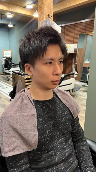 ショート メンズ 荻沼 快のヘアスタイル