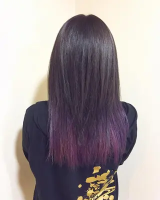 セミロング ヤマグチ ヒカルのヘアスタイル