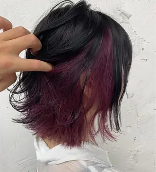 カラー リンダ所属・ベージュ/顔周り カット/スズキのヘアスタイル