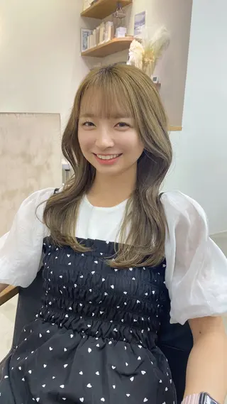 ロング akane/ 縮毛矯正/暖色のヘアスタイル