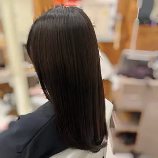 セミロング カラー 髪質改善/縮毛矯正 艶髪🔥高杉のヘアスタイル