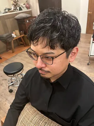 パーマ メンズ ふ くのヘアスタイル