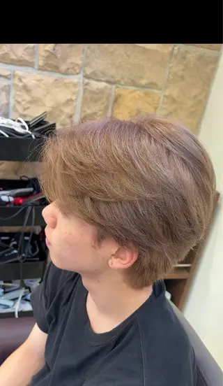 ショート カット🇰🇷毛流れ パーマ/ジュンエイのヘアスタイル