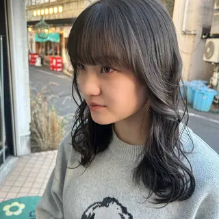 ミディアム ブリーチなしカラー 野々花🩰のヘアスタイル