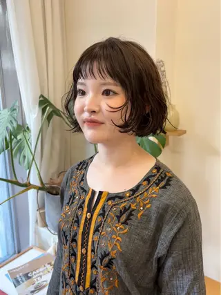 ショート カラー 武田美空🐇 ボブ/暖色カラー🌷のヘアスタイル