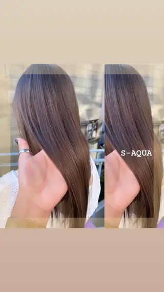 ロング カラー ヘアアレンジ 🌻Insta指名 NO.1🌻Shoのヘアスタイル