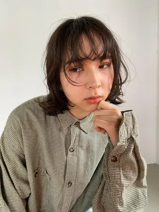 ショート カラー パーマ CEINE+ officialのヘアスタイル