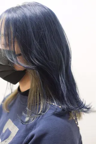 ミディアム カラー 千葉 慎也のヘアスタイル