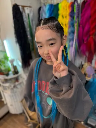 ロング キッズ scamp所属・scamp⭐️ さくらのヘアスタイル