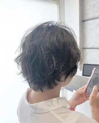 ショート パーマ MignonS 仙幸 大輔のヘアスタイル