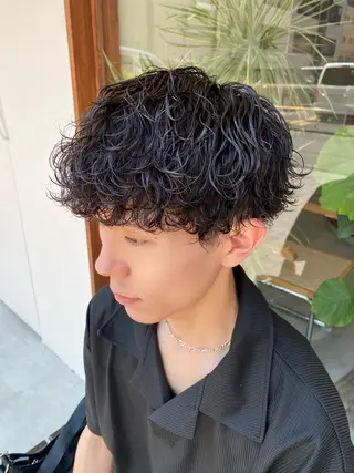 ショート パーマ メンズ YOHEI【メンズ/ パーマ/メンズ特化】のヘアスタイル