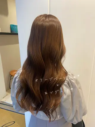 ミディアム カラー ヘアアレンジ 谷 あやこのヘアスタイル