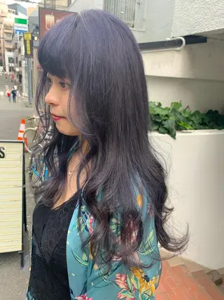 ロング カラー ヘアアレンジ SALOWIN原宿ash店所属・理想のハイトーンへ 🌙サイダサキのヘアスタイル