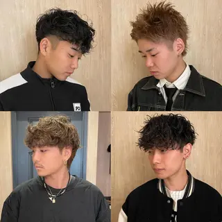カラー パーマ メンズ パーマ指名No1 /namiのヘアスタイル
