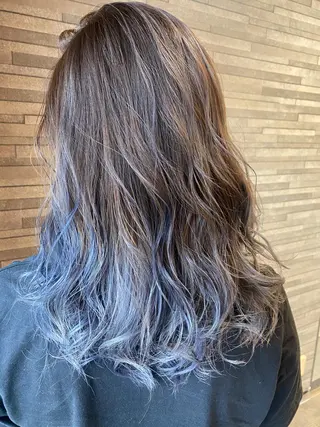 セミロング カラー Gain池下 レディースのヘアスタイル