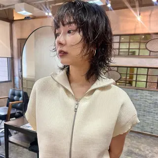 ショート パーマ レイヤー 👩🏻‍🦰Moeのヘアスタイル