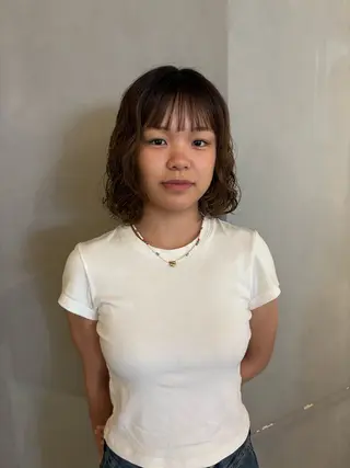 ショート パーマ/ボブ,ロング ヤマシタミウ🌀のヘアスタイル