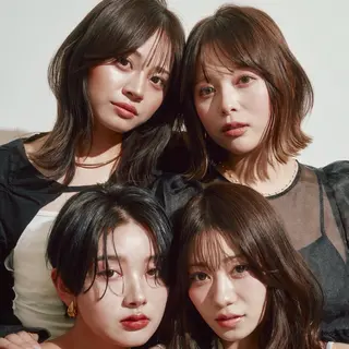 ミディアム カラー ✨レイヤーカット/透 名感カラー特化✨のヘアスタイル