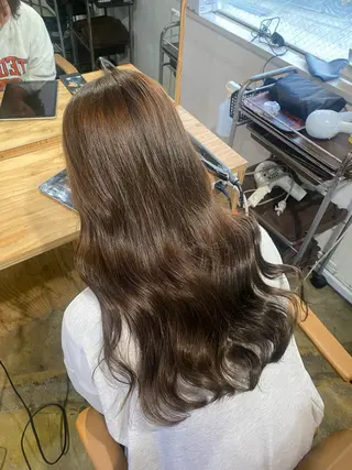 ロング カラー ブリーチカラーと、髪 質改善。HARUKAのヘアスタイル