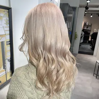 セミロング カラー Selene hair 難波店のヘアスタイル