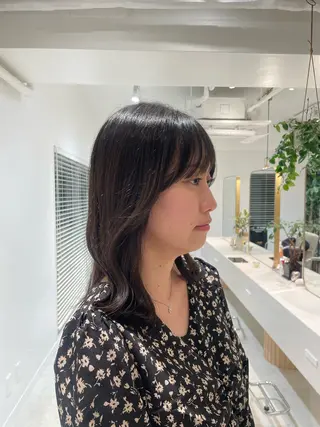 ミディアム BRIGHT所属・🤍恵比寿/透明感/ 小顔カット🤍アズサのヘアスタイル