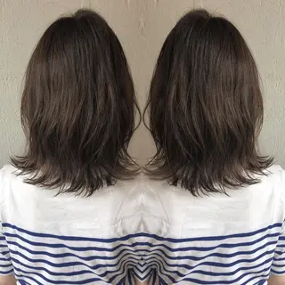 ミディアム あらき ちさとのヘアスタイル