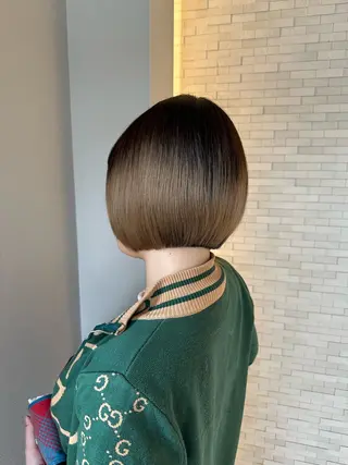 ショート grande hair&spa所属・🫧透明感カラー 🫧サキのヘアスタイル