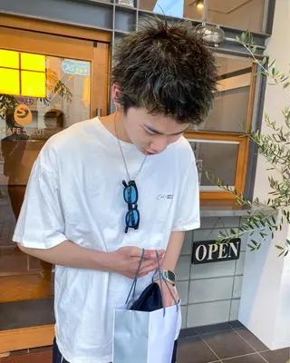 ショート カラー メンズ 栄/矢場町 三井太朗のヘアスタイル