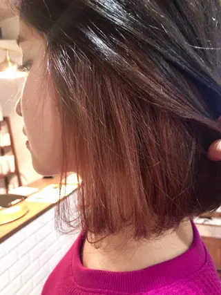 ショート カラー レイヤーカット匠 イソザキノリユキのヘアスタイル