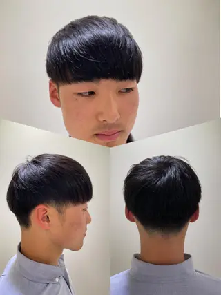 ミディアム メンズ カット指名No1漆原 聡のヘアスタイル