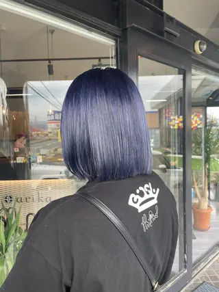 ミディアム カラー alu所属・マキノ キョウカのヘアスタイル