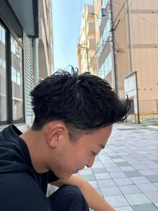 ショート パーマ メンズ RuBio しょーたのヘアスタイル