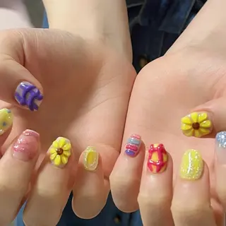 ネイル Protea きぬがわ らむのネイルデザイン