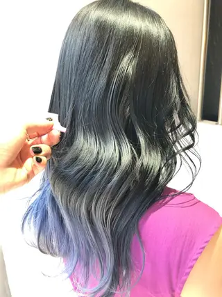 ミディアム カラー Bei Licoldo.Atole  ベイリコルド アトリ所属・ブリーチ、縮毛 髪質改善　宮城一真のヘアスタイル