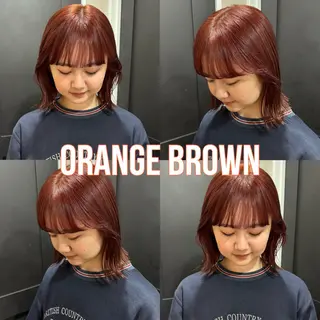 ショート カラー ayaka/暖色 /ニュアンスボブのヘアスタイル